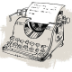 Arte con máquina de escribir