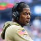 Defensive coordinator Steve Wilks of the Cleveland Browns on the sideline prior to a game against the Buffalo Bills on Nov. 10, 2019 at FirstEnergy Stadium in Cleveland, Ohio.