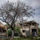 Destroyed homes in the village of Vilkhivka, near the eastern city of Kharkiv, Ukraine, on May 13, 2022.