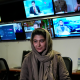 Afghan journalist Banafsha Binesh speaks during an interview with the Associated Press, at TOLO TV newsroom in Kabul, Afghanistan, on Feb. 8, 2022.