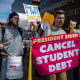 Image: Student debt protest