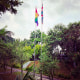 The rainbow flag was flown alongside the British flag at the country’s embassy in Jakarta on May 17.
