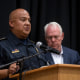 Image: Uvalde police chief Peter Arredondo at a press conference following a school shooting at Robb Elementary School in Uvalde, Texas on May 24, 2022.