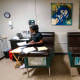 An employee talks on the phone in a recovery room inside the Hope Medical Group for Women in Shreveport, La., on April 15, 2022.