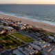 Image: An aerial view of Bruce's Beach in Manhattan Beach, California on March 24, 2021.