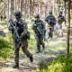 Swedish and Finnish soldiers perform war simulation exercises