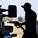 Image: A customer fills up their gas tank at a gas station on June 22, 2022 in Hercules, Calif.