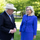 Image: Liz Cheney with her father Dick Cheney at his house in McLean, Va., on May 12, 2021.