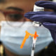 Image: Vaccine syringe preparation