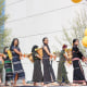 Montagnard women performing traditional dance