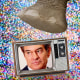 Photo Illustration: An elephant foot stomps on a TV with Dr. Oz on the screen