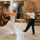 Brittany Revell dances with her father at her wedding.