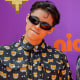 Alex Hoyer, Danna Paola en la alfombra naranja de los Nickelodeon Kids Choice Awards México 2022 en el Auditorio Nacional el 27 de agosto de 2022 en la Ciudad de México.