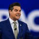 Image: Rep. Matt Gaetz speaks at the Conservative Political Action Conference 2022 in Orlando, Florida.
