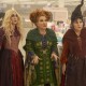 Sarah Jessica Parker as Sarah Sanderson, Bette Midler as Winifred Sanderson, and Kathy Najimy as Mary Sanderson in "Hocus Pocus 2."