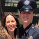 LAPD officer Houston Tipping with his mother.