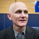 Belarusian human rights activist Ales Bialiatski at the European Parliament in Strasbourg, France on July 2, 2014.