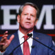Republican gubernatorial candidate Gov. Brian Kemp during a primary night election party in Atlanta on May 24, 2022.