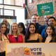 Image: Panelists from the American Business Immigration Coalition, Phoenix Mayor Kate Gallego, Mesa Mayor John Giles, and other Proposition 308 advocates in Phoenix.