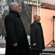 Cuban President Miguel Diaz-Canel and Russian President Vladimir Putin attend an unveiling ceremony of a monument to late Cuban leader Fidel Castro in Moscow