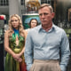 Kate Hudson, Jessica Henwick, Daniel Craig, and Leslie Odom Jr. in a scene from "Glass Onion."