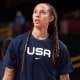 Brittney Griner warms up during the the Tokyo 2020 Summer Olympic Games 