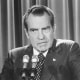 Image: Richard Nixon holiding a press conference.