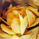 Close-Up Of Potato Chips In a bag