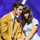 Darren Criss as Blaine and Lea Michele as Rachel perform "West Side Story" in "Glee." 