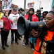 Family members and local activists hold a rally for Tyre Nichols at the National Civil Rights Museum in Memphis, Tenn., on Jan. 16, 2023.