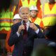 President Biden speaks at the Laborers’ International Union of North America (LIUNA) training center on February 08, 2023 in De Forest, Wisconsin.