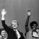 Then-presidential candidate Jimmy Carter and Rep. Barbara Jordan at the Democratic National Convention in New York on July 15, 1976.