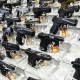 A booth at the South Florida Gun Show in Miami in 2018.