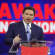 Florida Gov. Ron DeSantis speaks at the CPAC conference in Orlando on Feb. 24, 2022. 