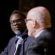 Chicago mayoral candidates Brandon Johnson and Paul Vallas.