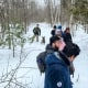 Agentes fronterizos detienen a siete ciudadanos mexicanos que cruzaron ilegalmente por la frontera con Canadá, el 7 de marzo de 2023.