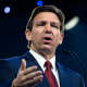 Gov. Ron DeSantis speaks onstage at Liberty University