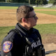 Texarkana Texas Police Dept. officers respond after a Texas A&M-Arkana baseball player was shot during a game on April 29, 2023.