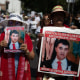 Relatives of missing people during a protest to demand justice on Mother's Day, in Mexico City on May 10, 2023. 