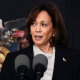 Vice President Kamala Harris speaks during the commencement ceremony for the U.S. Military Academy graduating class