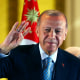 Recep Tayyip Erdogan at the presidential palace, in Ankara, Turkey