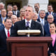 Kevin McCarthy during a news conference with house and senate Republicans on the "debt crisis," at the U.S. Capitol