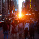 Manhattanhenge Sunset in New York City