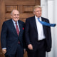 President-elect Donald Trump greets Rudy Giuliani at the  Trump National Golf Club Bedminster in Bedminster Township, N.J., in 2016.