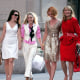 Kristin Davis, Sarah Jessica Parker, Cynthia Nixon and Kim Cattrall filming the "Sex In The City: The Movie" in New York City on Sept. 21, 2007. 