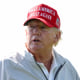 Former President Donald Trump at LIV Golf Invitational in Sterling, Va., on May 25, 2023.