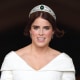 Princess Eugenie of York and Jack Brooksbank at their wedding day ceremony held on October 12, 2018 at St. George's Chapel in England.