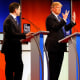 Sen. Marco Rubio, R-Fla., Donald Trump, Sen. Ted Cruz, R-Texas, and Ohio Gov. John Kasich during a Republican presidential primary debate on March 3, 2016, in Detroit.