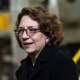 Polly Trottenberg at West Side Yard gate in New York