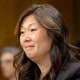 Attorney Susan K. DeClercq testifies before the U.S. Senate Judiciary Committee on Capitol Hill on June 7, 2023. President Joe Biden nominated her to serve on the U.S. District Court for the Eastern District of Michigan.